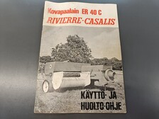 Rivierre Casali ER40C paalaimen ohjekirja