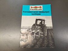 Kverneland- auran käyttöohjeet kyntöopas